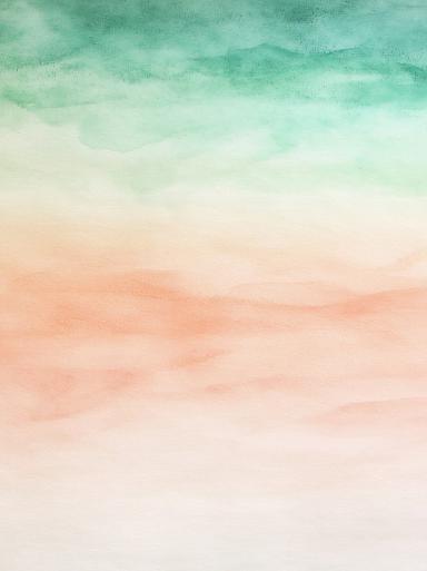 Groen oranje aquarel achtergrond