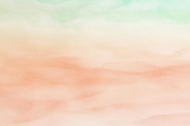 Groen oranje aquarel achtergrond