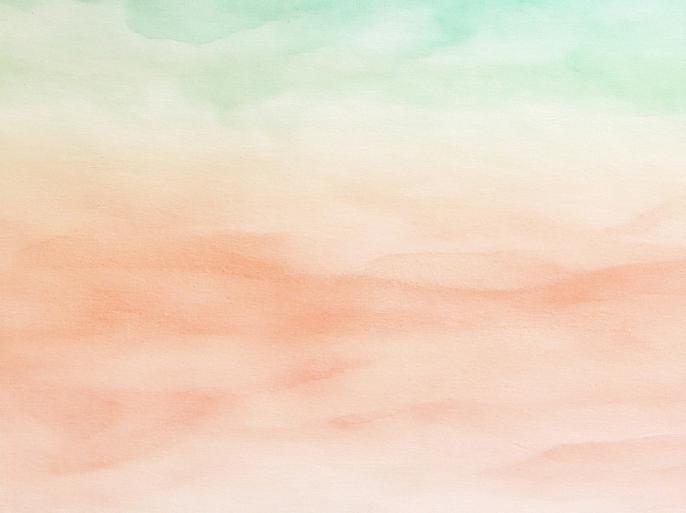 Groen oranje aquarel achtergrond