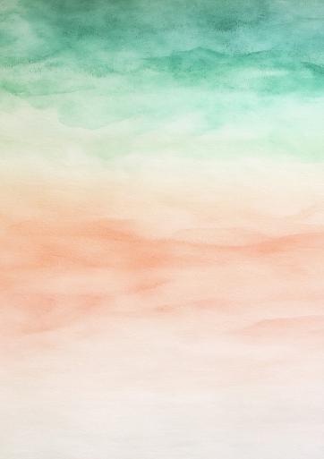 Groen oranje aquarel achtergrond