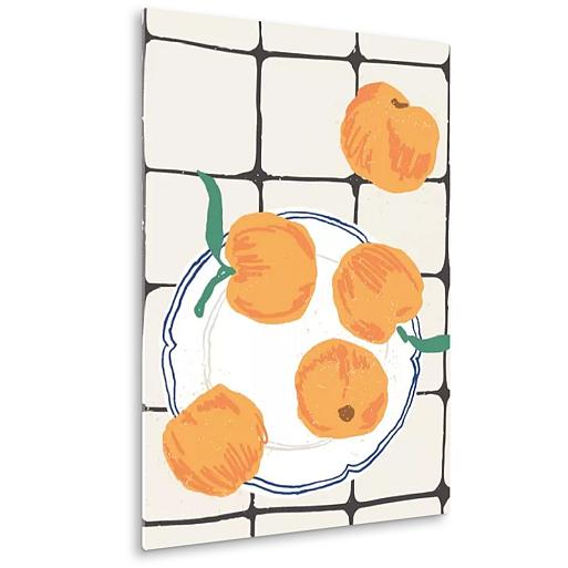 mandarijnen op bord mock up plexiglas staand