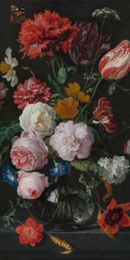 Stilleven met bloemen in vaas
