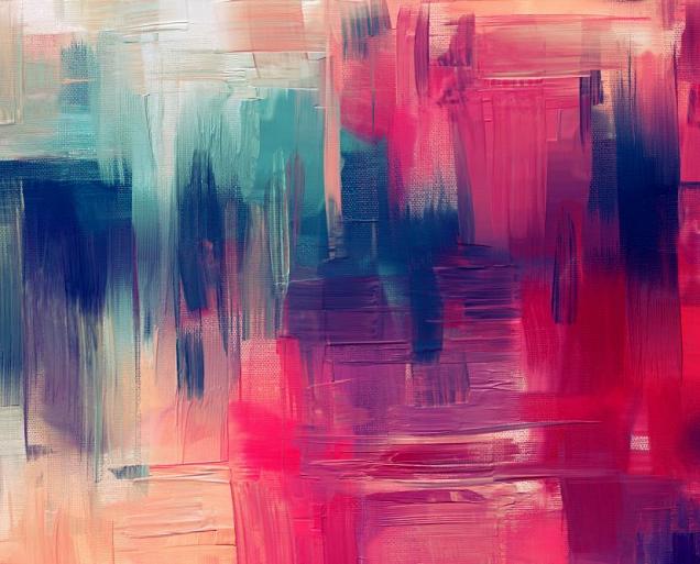 Abstract brush magenta