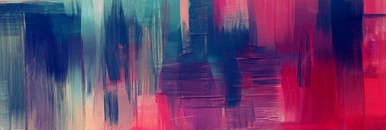 Abstract brush magenta