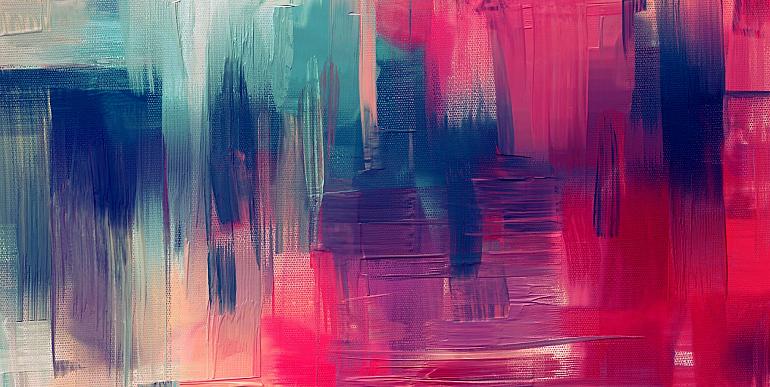 Abstract brush magenta