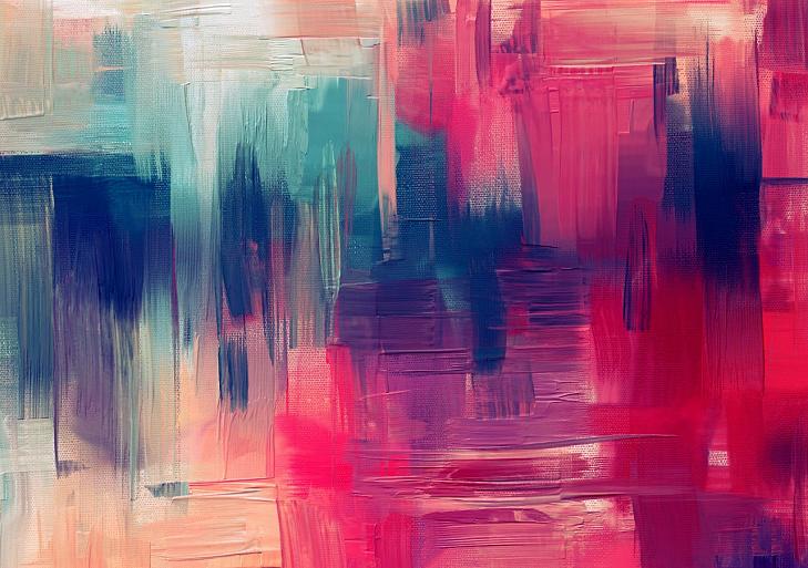 Abstract brush magenta