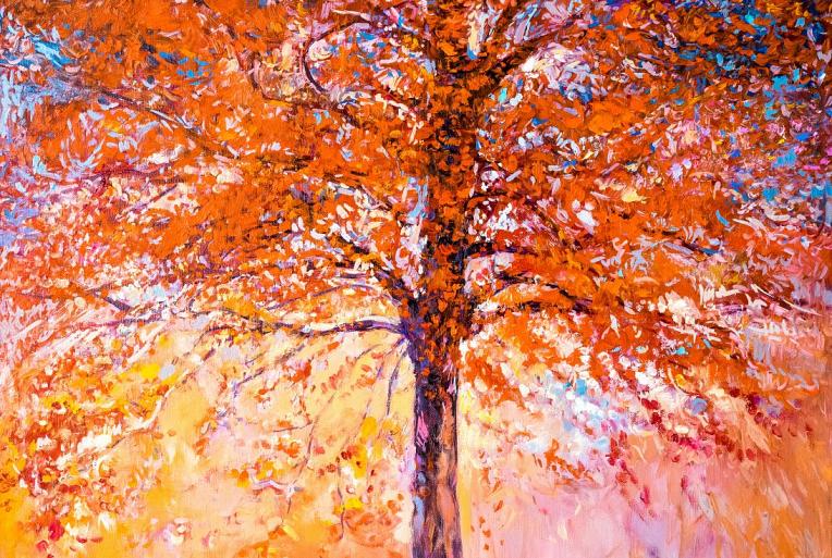 Abstracte herfstboom