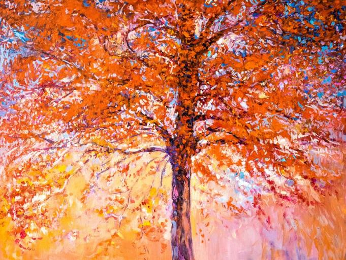 Abstracte herfstboom