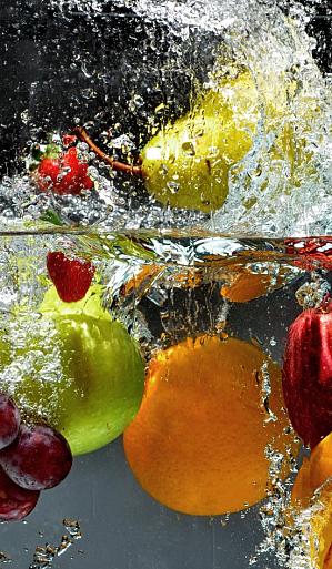 Water vol vers fruit