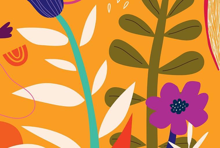 Bloemencompositie oranje #28