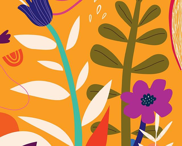 Bloemencompositie oranje #28