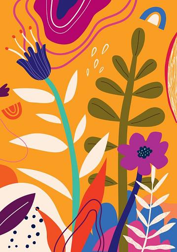 Bloemencompositie oranje #28