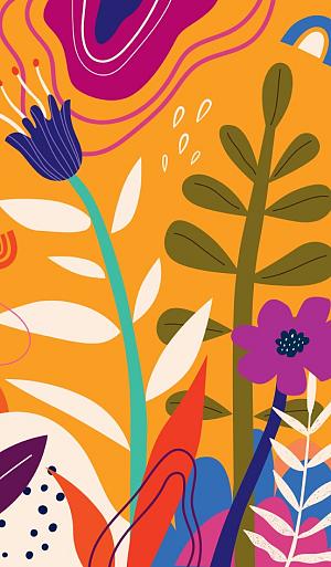 Bloemencompositie oranje #28