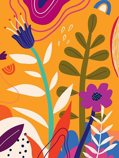 Bloemencompositie oranje #28