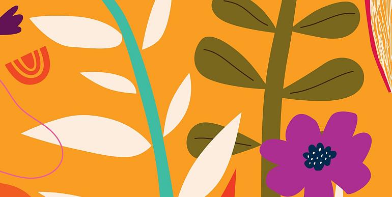 Bloemencompositie oranje #28