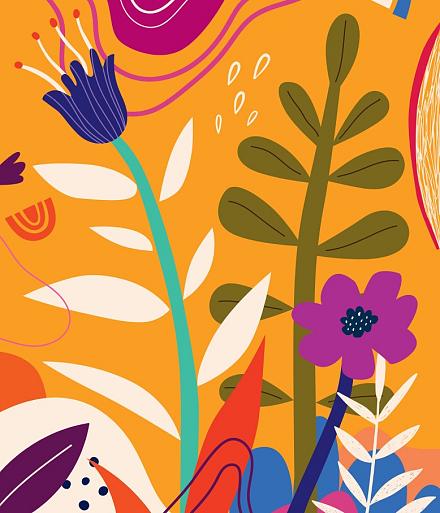 Bloemencompositie oranje #28