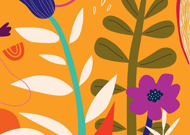 Bloemencompositie oranje #28