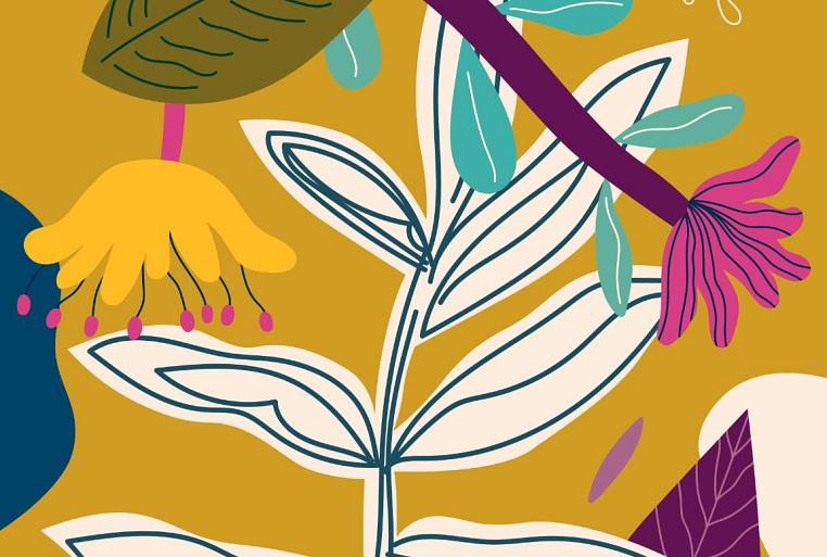 Bloemencompositie geel #29