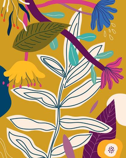Bloemencompositie geel #29