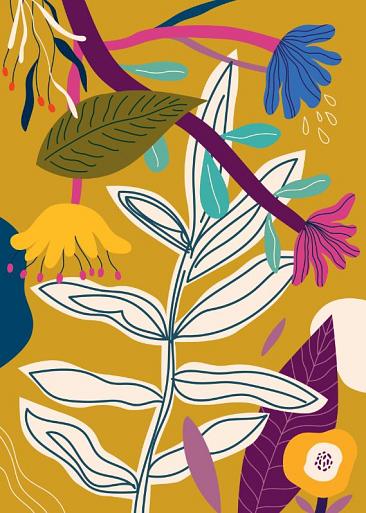 Bloemencompositie geel #29