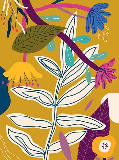 Bloemencompositie geel #29