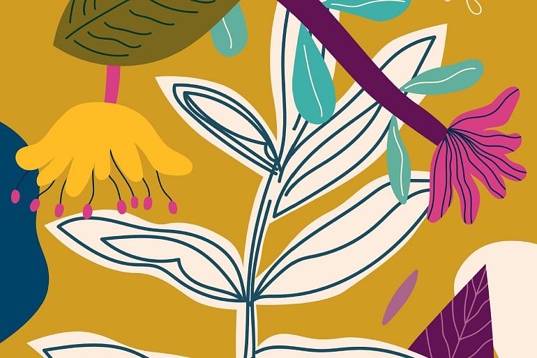 Bloemencompositie geel #29