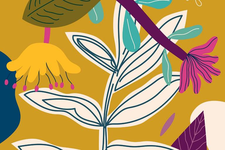 Bloemencompositie geel #29