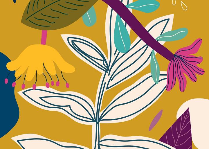 Bloemencompositie geel #29
