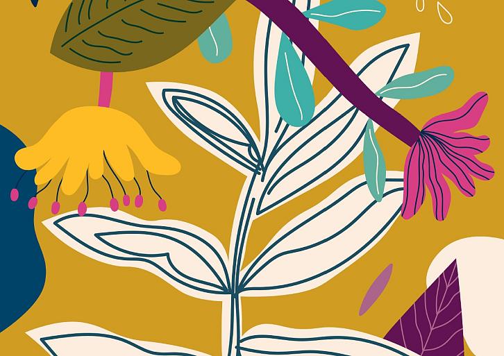 Bloemencompositie geel #29
