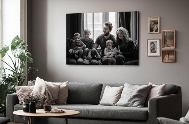 hoe ziet foto op aluminium eruit