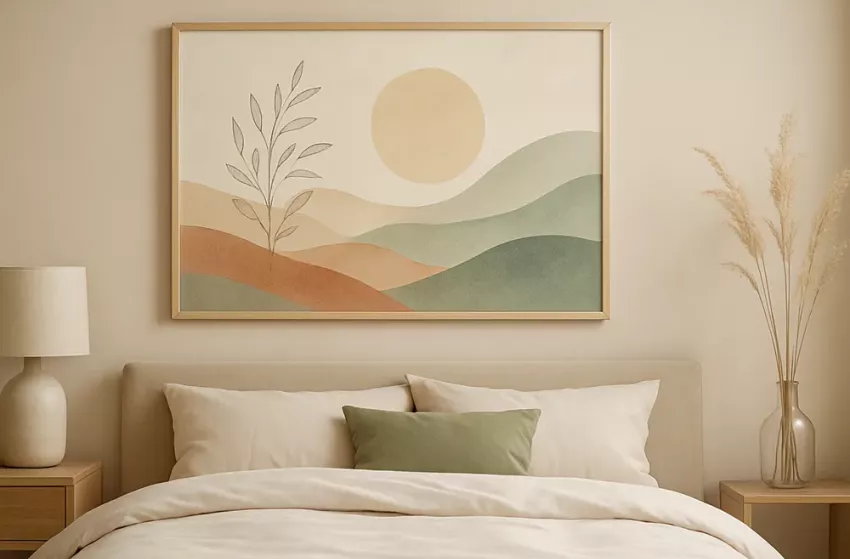 rustgevende kunst in 1