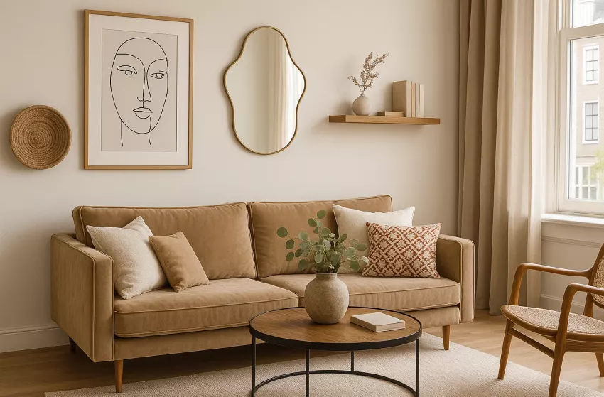 huurwoning wanddecoratie
