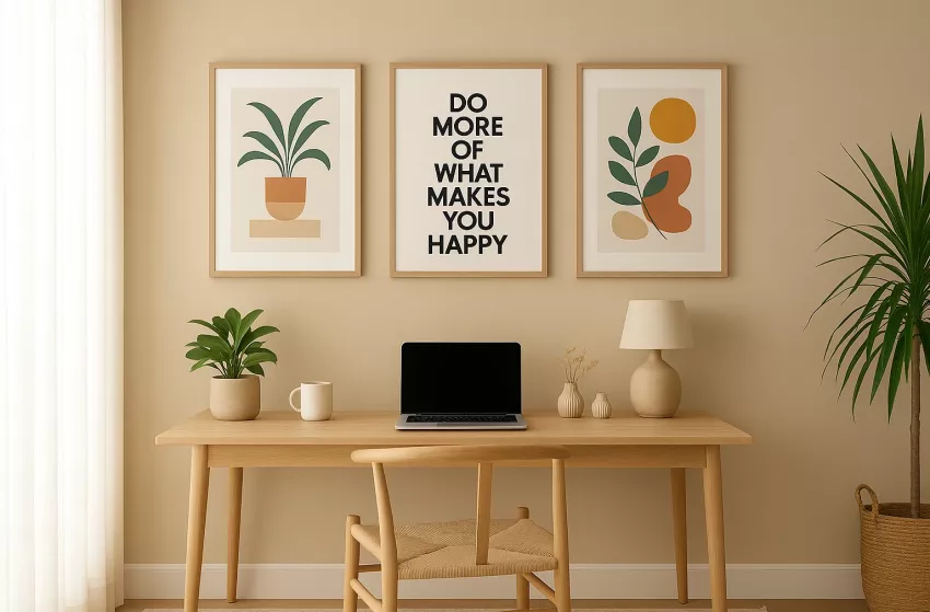 minimalistisceh thuiswerkplek ingericht