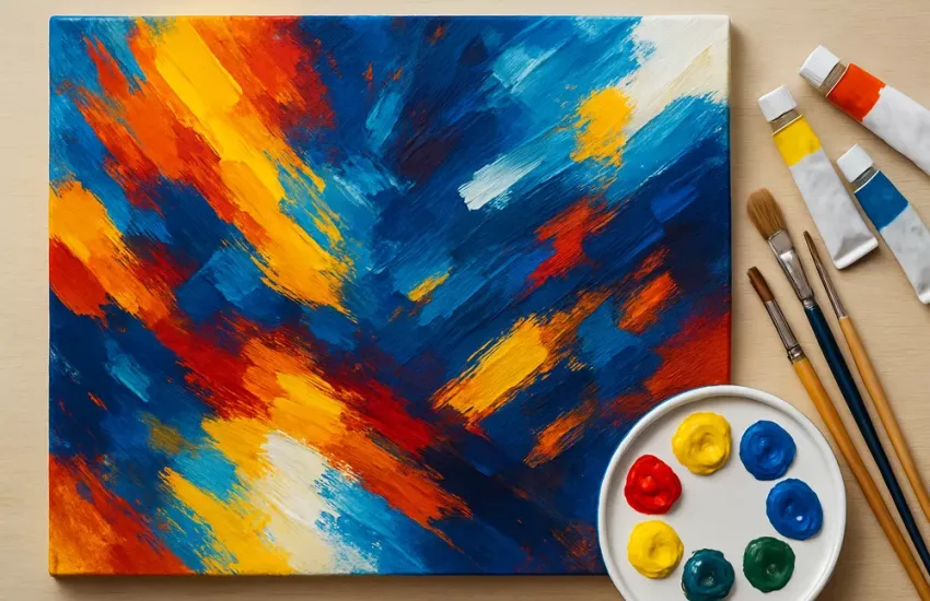 Welke kleuren passen bij abstracte kunst in jouw interieur?