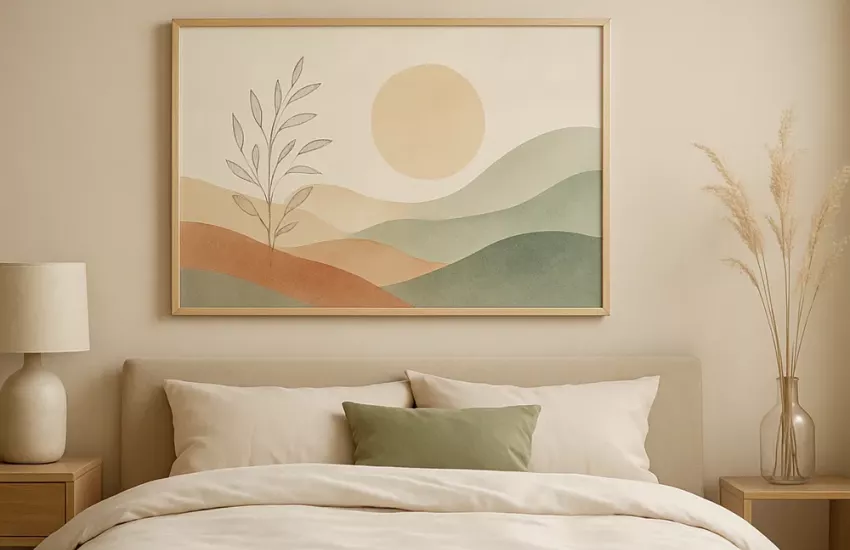 Welke kunst past het beste in een slaapkamer?
