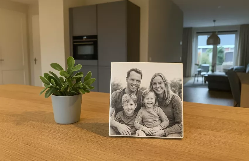 Tegeltje met foto laten maken: perfect als origineel cadeau